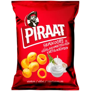 Piraat krõpsud hapukoore ja küüslauguga 150 g