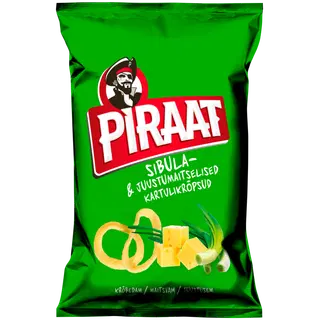 PIRAAT sibula- ja juustumaitselised nisukrõpsud 150g