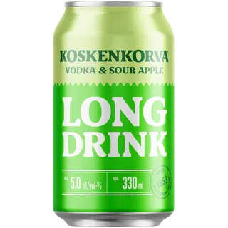 Koskenkorva Long Drink Vodka&Sour Apple muu alkohoolne jook 5%vol 330 ml