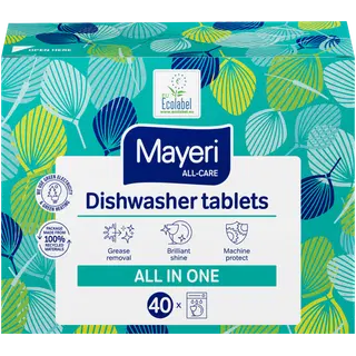 Nõudepesumasina tabletid Mayeri All-Care 40tk