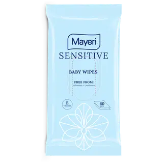 Mayeri Sensitive niisutatud salvrätikud beebidele 60tk