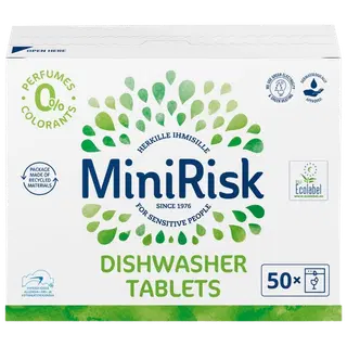 Nõudepesumasina tabletid MiniRisk lõhnavaba 50ml