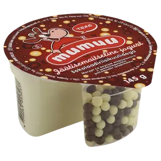 Jäätisemaitseline jogurt šokolaadiriisikuulidega, 145 g