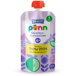 Põnn mustika-õunapüree 100 g, öko, alates 4-elukuust