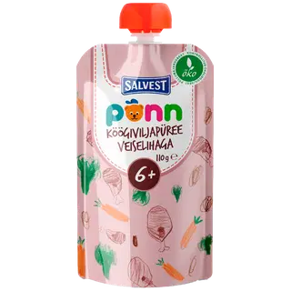 Püree Põnn köögiv.-veiseliha öko 6k 110g