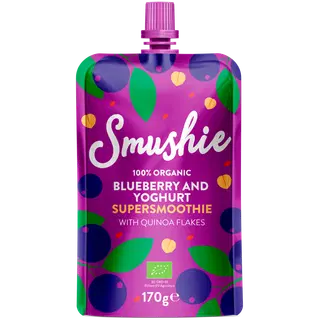 Ökoloogiline Mustika-jogurtismuuti, SMUSHIE, 170 g