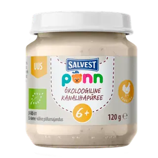 Kanalihapüree Põnn ökoloogiline 6+ 120g