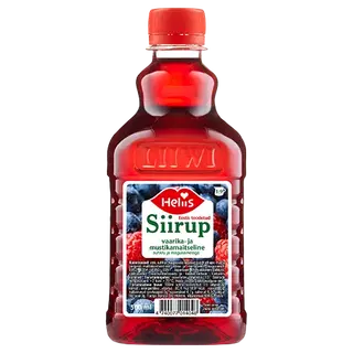 Heliis vaarika-mustika siirup 500ml