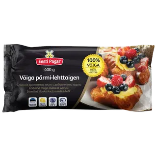 Võiga pärmi-lehttaigen, 400 g