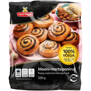 Külm mooni-martsipanrull EESTI PAGAR320g