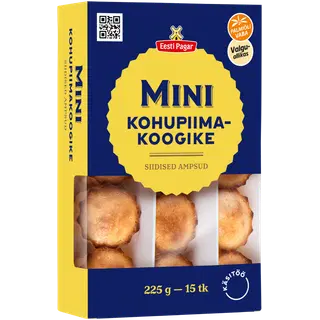 Eesti Pagar Mini Kohupiimakoogike 225 g 15tk