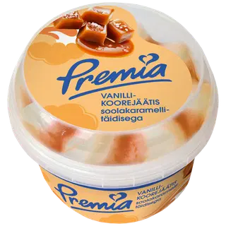 Premia Vanilli-Koorejäätis Soolakaramellitäidisega 250 G/0,5 l