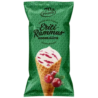 Koorejäätis jõhvikam. Eriti Rammus 110g/200ml