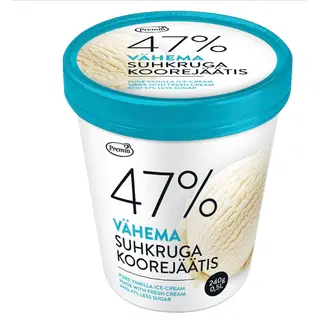 Koorejäätis PREMIA 47% vähe suhkr.,240g