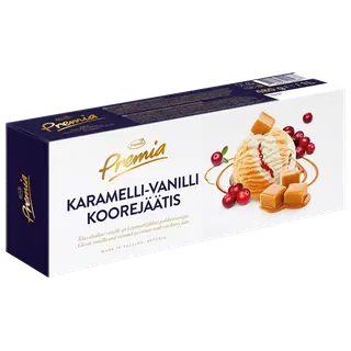 Karamelli-vanilli koorejäätis pohlamoosiga, PREMIA, 480 g