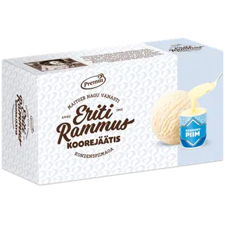 Kondenspiima perejäätis, ERITI RAMMUS, 480 g