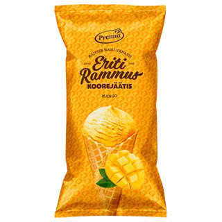 Mango koonusjäätis, ERITI RAMMUS, 100 g