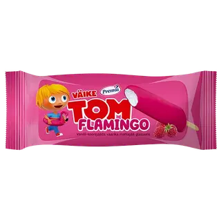 Vanilli-koorejäätis vaarikajää Väike Tom 60g