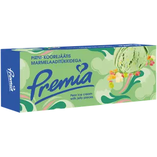 Premia Pirni-Koorejäätis Marmelaaditükkidega 480g/1 l