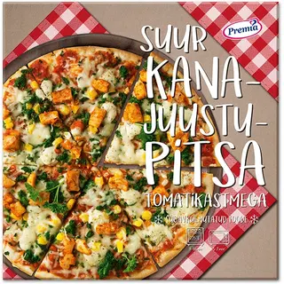 Premia Suur Kana-Juustu Pitsa Tomatikastmega 355 g