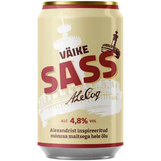 A.Le Coq hele õlu Väike Sass 4.8% vol 0.33L