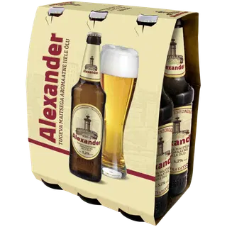 Hele õlu ALEXANDER 5.2% 6x500ml