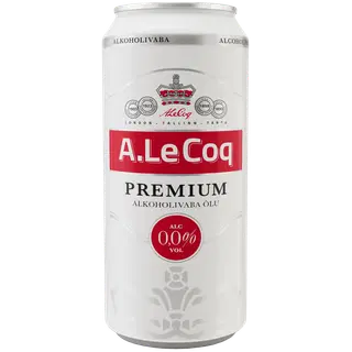A.Le Coq Premium õlu 0.5L alkoholivaba