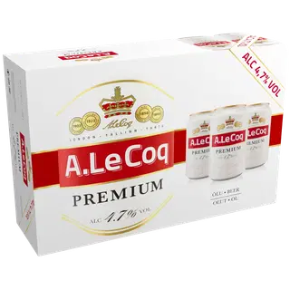 Hele õlu A. LE COQ Premium 4.7% 330ml