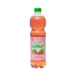 Aura mahlasiirup Roosa Rabarber 0.75L