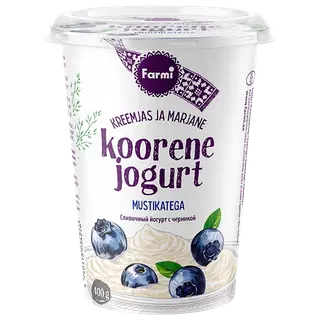 Koorene jogurt mustika Farmi 400g