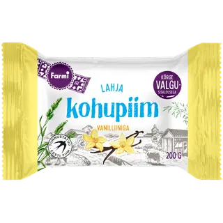 Lahja kohupiim vanilliiniga Farmi 200g