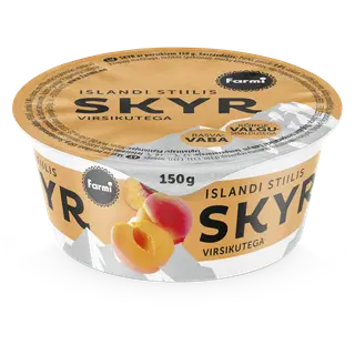 Skyr virsikutega Farmi 150g
