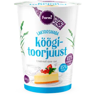 Toorjuust laktoosivaba 15%, FARMI, 400 g