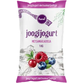 Farmi joogijogurt metsamarja, 1 kg