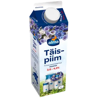 Täispiim Alma 3,6-4,2% 1l