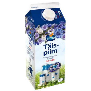 Täispiim Alma 3,6-4,2% 2l