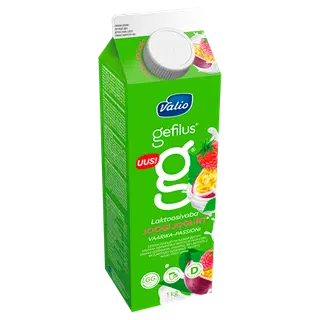 Gefilus joogijogurt vaarika-passioni laktoosivaba 1kg