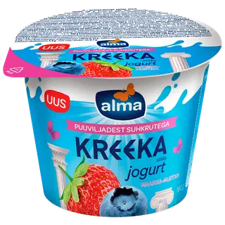 Kreeka jogurt maasika-mustika Alma 180g