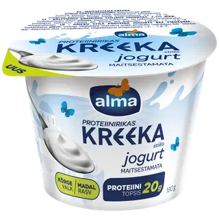 Proteiinijog. kreeka stiil. m.-mata Alma 180g