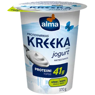 Proteiinijogurt kreeka m.-mata Alma 370g