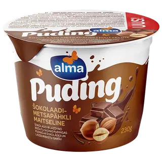 Puding šokolaadi-metsapähkli Alma 230g