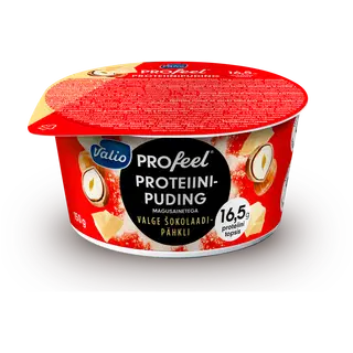 Valio Profeel proteiinipuding valge shokolaadi-pähklimaitseline, 150g