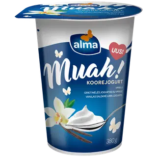 Koorejogurt vanilli Alma Muah 380g