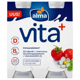 Alma Jogurtijook metsmaasika, laktoosivaba 4x100 g