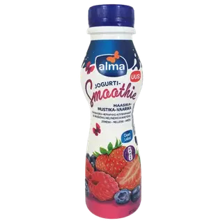 Jogurtismuuti Alma maasika-mustika-vaarika, ALMA, 275 g