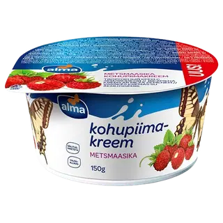 Kohupiimakreem metsmaasika Alma 150g