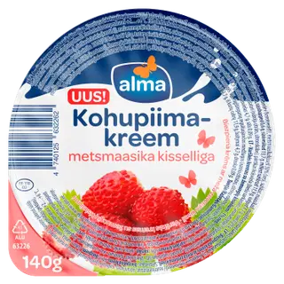 Alma Metsmaasikakisselliga kohupiimakreem, 140 g
