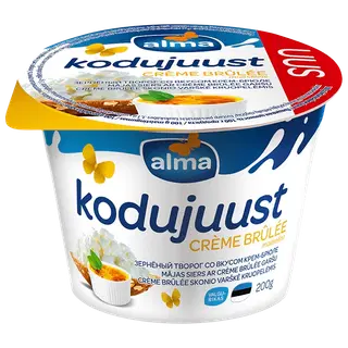 Alma Kodujuust crème brûlée maitseline, 200 g