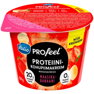 Valio Profeel proteiinikohupiimakreem maasika-banaani 200g