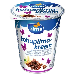 Kohupiimakreem rosina Alma 380g